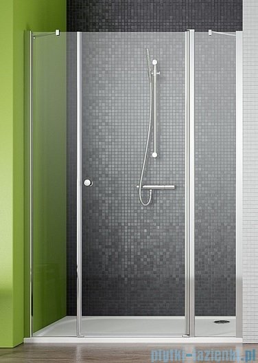 Radaway Eos II DWJS Drzwi prysznicowe 120x195 prawe szkło przejrzyste + brodzik Argos D + syfon