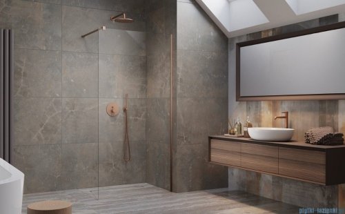 Radaway Modo New II Brushed Copper kabina Walk-in 135x200 szczotkowana miedź 389135-93-01