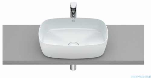 Roca FINECERAMIC umywalka nablatowa cienkościenna Soft 50x37 perłowa A327500630