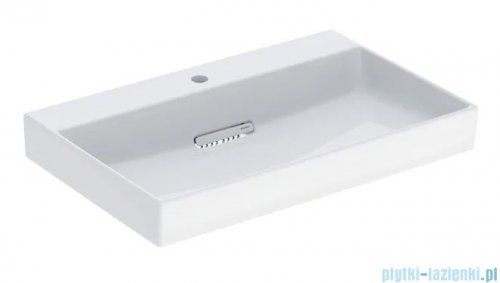 Geberit One CleanDrain Umywalka prostokątna z otworem na baterię 75x48cm KeraTect 505.036.00.1