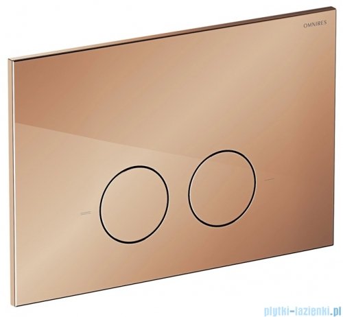 Omnires Flush Set Strongframe stelaż podtynkowy do WC przycisk spłukujący miedź połysk STFWC1M-RCP