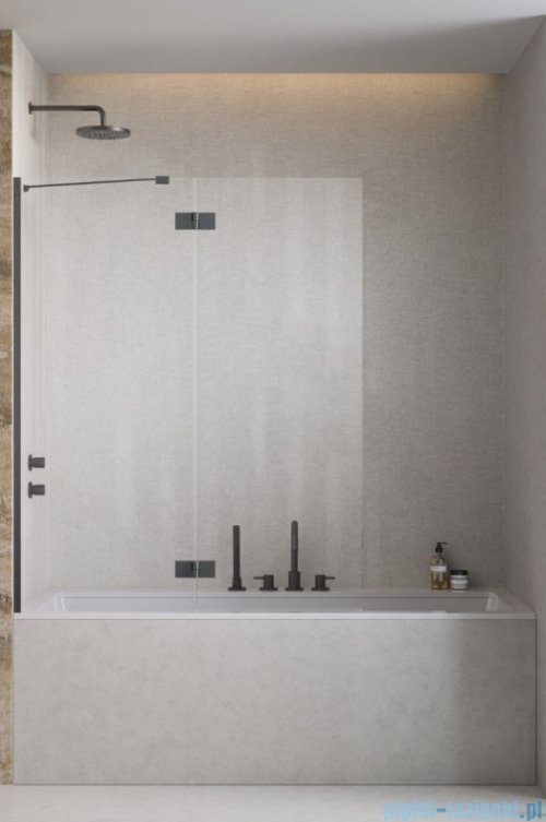 Radaway Essenza Brushed GunMetal PND II parawan nawannowy 100cm lewy szczotkowany grafit/przejrzyste 110002100-92-01L