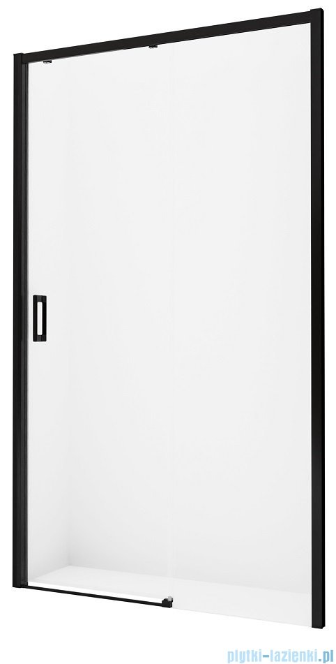 New Trendy Prime Black drzwi wnękowe pojedyncze 110x200 cm prawa przejrzyste D-0319A