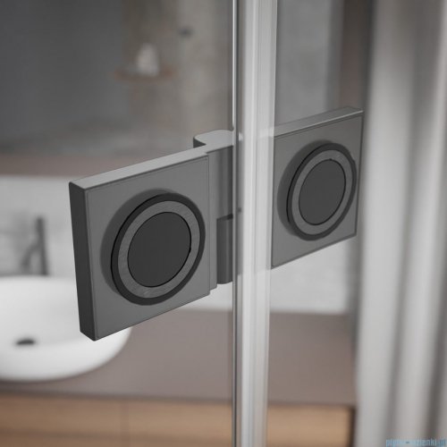 Radaway Essenza Pro Brushed GunMetal Pdd kabina 100x80cm szczotkowany grafit 10095100-92-01L/10095080-92-01R