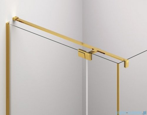 SanSwiss Cadura Gold Line drzwi wahadłowe 80 cm jednoczęściowe prawe z profilem przyściennym CA1CD0801207