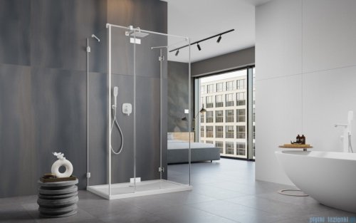 Radaway Essenza Pro White Kdj+S kabina 100x90x100cm lewa biały mat/szkło przejrzyste 10097390-04-01L/10098100-01-01/10098100-01-01