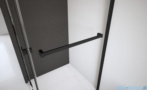 Radaway Nes 8 Black Dws I drzwi wnękowe 100cm prawe czarny mat/szkło przejrzyste 10078100-54-01R/10078111-01-01