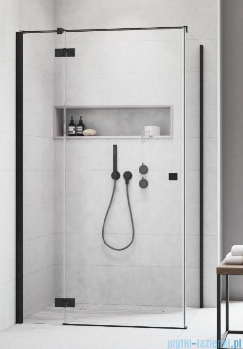 Radaway Essenza New Black Kdj kabina 90x100cm lewa szkło przejrzyste montaż na posadzce