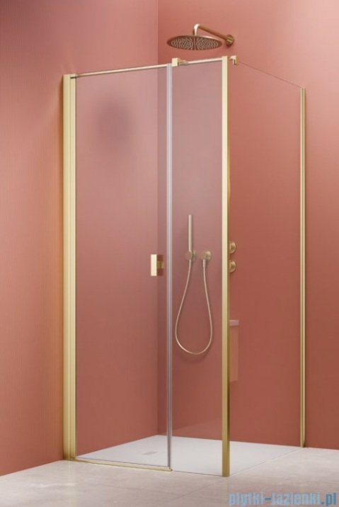 Radaway Nes 6 Kds I Brushed Light Gold kabina 140x70cm lewa szczotkowane jasne złoto 10023140-98-01L/10043070-98-01