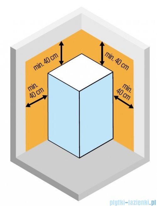Novellini Skill 2A kabina z hydromasażem prawa błękitna 100x80 SKIA100DT1F-1AN0
