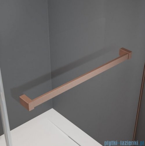 Radaway Essenza Kdj Brushed Copper kabina 100x120cm lewa szczotkowana miedź 1385040-93-01L/1384054-01-01
