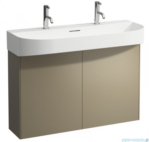 Laufen SONAR szafka pod umywalkę 97x24cm Tytanowy lakierowany H4054840340421