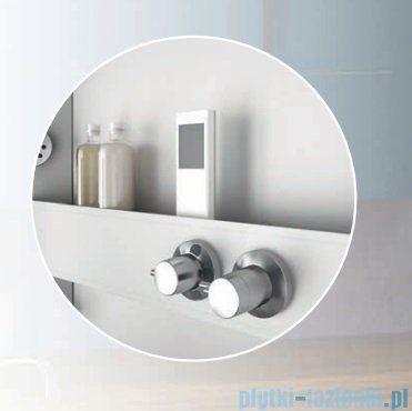 Novellini Glax 3 A90 kabina z hydromasażem 90x90 chrom GL3A90T1-1K