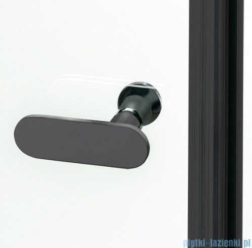 New Trendy New Soleo Black drzwi wnękowe dwuskrzydłowe 110x195 cm przejrzyste D-0217A