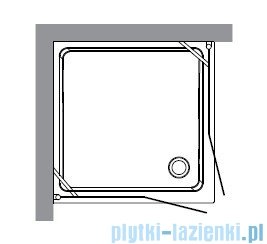 Kerasan Retro Kabina kwadratowa szkło przejrzyste profile chrom 90x90 9145T0