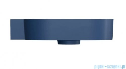 Omnires Ovo M+ umywalka nablatowa/wisząca lewa 55x38 cm midnight blue mat OVO555UWLMB