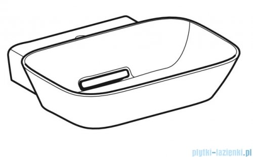 Geberit One CleanDrain Umywalka prostokątna z otworem na baterię 50x42,5cm KeraTect 505.051.00.1