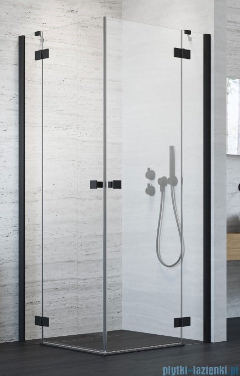 Radaway Essenza New Black Kdd kabina 80x90cm szkło przejrzyste