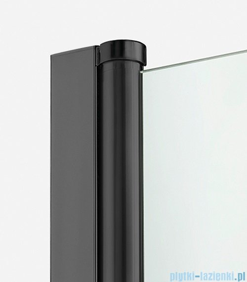 New Trendy New Soleo Black 100x90x195 cm kabina prostokątna wspornik skośny przejrzyste D-0232A/D-0115B