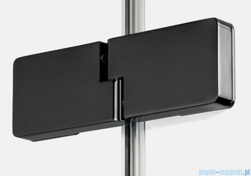 New Trendy Eventa Black Chrome kabina prysznicowa przyścienna 90x100x200 przejrzyste Prawa czarny połysk EXK-6259