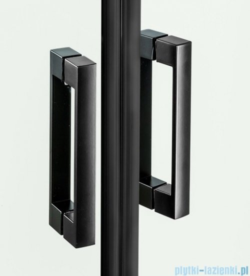 New Trendy New Renoma Black kabina prostokątna 120x100x195cm przejrzyste lewa D-0207A/D-0112B