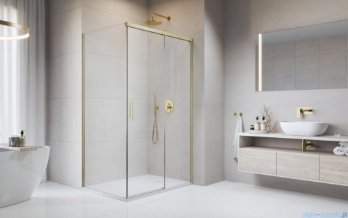 Radaway Idea 8 Kdj Brushed Gold kabina 140x75cm prawa szczotkowane złoto 10340720-99-01R/10350653-01-01/10360075-01-01L