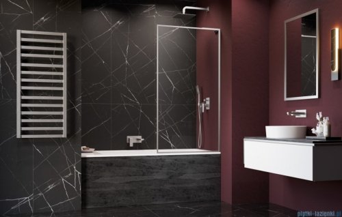 Radaway Modo F SL Brushed Nickel PNJ II parawan nawannowy 90cm prawy szczotkowany nikiel/przejrzyste 10406090-91-01R