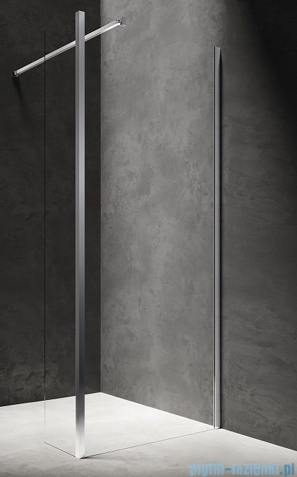 Omnires Marina Kabina prysznicowa typu walk-in ze ścianką boczną 90x200 cm przejrzyste MA9030CRTR