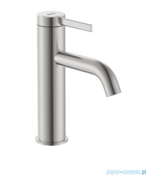 Roca Ona bateria umywalkowa sztorcowa Inox korkiem klik-klak EVERLUX-PVD A5A3A9ESM0