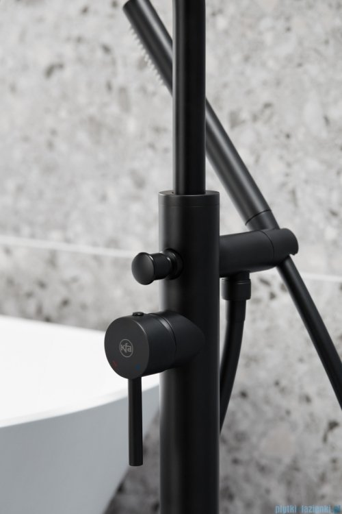 KFA MOZA BLACK bateria wannowa wolnostojąca czarny 5035-510-81