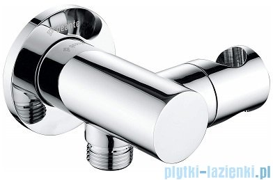 Deante Cascada przyłącze kątowe z uchwytem na słuchawkę okrągłe chrom NAC 057K