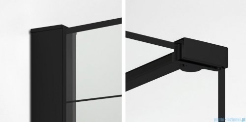 New Trendy New Modus Black Walk-In 140x100x200cm przejrzyste EXK-0111