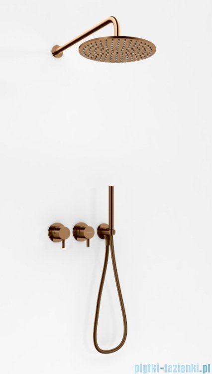 Kohlman Axel Brushed Copper zestaw prysznicowy miedź szczotkowana QW260ABCR25