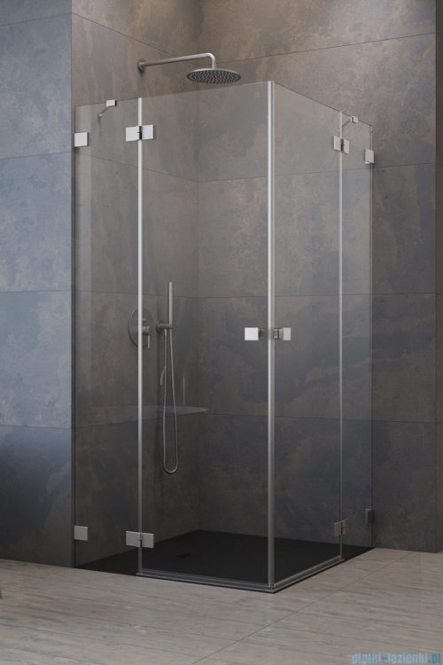 Radaway Essenza Pro Brushed Nickel Kdd kabina 90x80cm szczotkowany nikiel 10096090-91-01L/10096080-91-01R