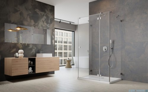 Radaway Essenza Pro Brushed Nickel Kdj+S kabina 70x90x70cm prawa szczotkowany nikiel 10097390-91-01R/10098070-01-01/10098070-01-01