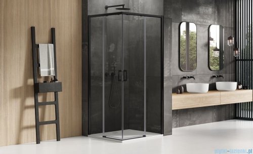New Trendy Prime Black kabina prostokątna 120x80x200 cm przejrzyste D-0320A/D-0313A