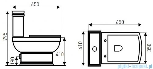 Novoterm Kerra WC Kompakt Kleopatra 11 + deska wolnoopadająca