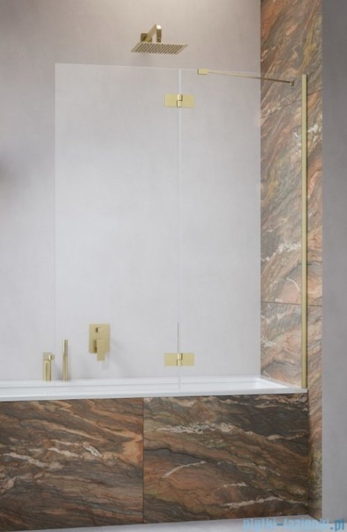Radaway Essenza Brushed Copper PND II parawan nawannowy 140cm prawy szczotkowana miedź/przejrzyste 110002140-93-01R