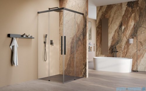 Radaway Idea 8 QL Black Kdd kabina 100x100cm szkło przejrzyste 10590100-54-01L/10590100-54-01R