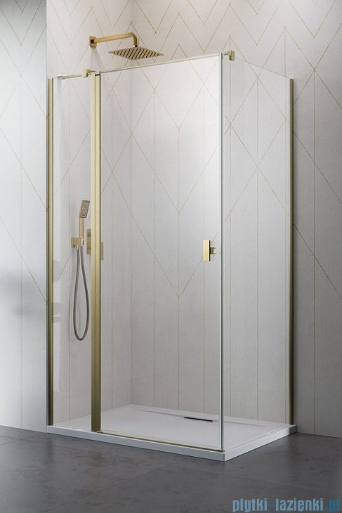 Radaway Nes Kdj II Brushed Gold kabina 110x70cm lewa szczotkowane złoto 10032110-99-01L/10039070-01-01