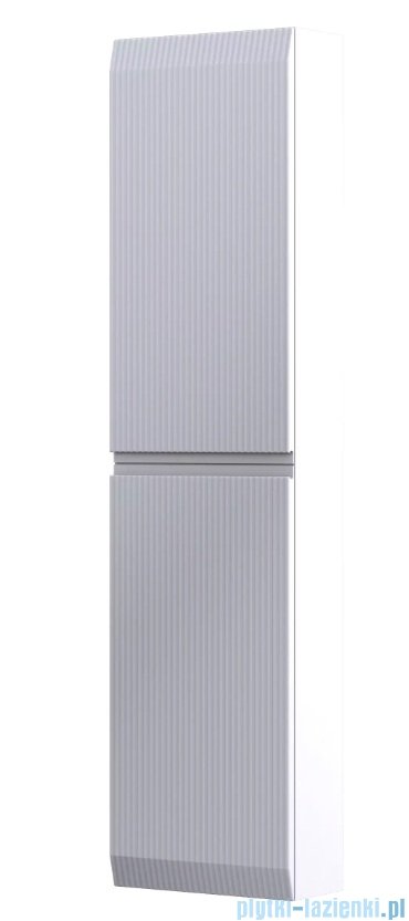 Oristo Brylant szafka boczna wysoka ryflowana 40x160x17cm biały mat OR36-SB2D-40-2R