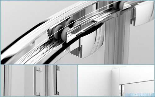 Besco Modern kabina półokrągła z brodzikiem 90x90 przejrzyste MP-90-165-C/#BAO-90-NR
