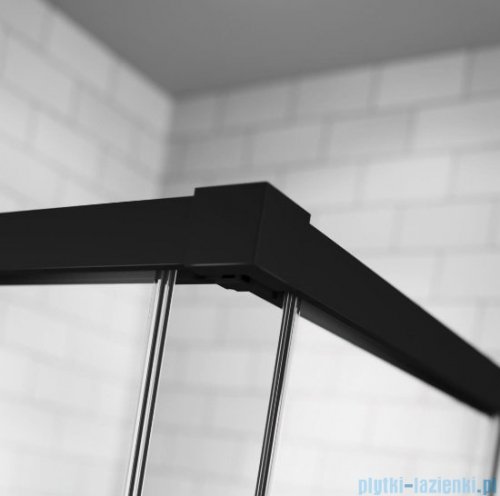 Radaway Idea Black Kdd kabina 70x120cm czarny mat/szkło przejrzyste 387065-54-01L/387064-54-01R