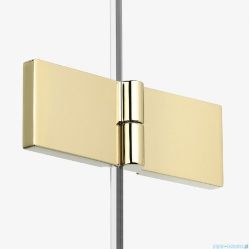 New Trendy Nesta Light Gold kabina 120x110x200 cm drzwi podwójne złoty połysk/szkło przejrzyste K-4573