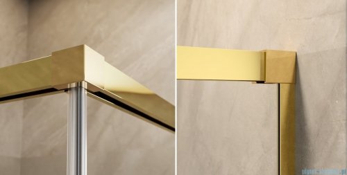Radaway Idea Gold Kdd kabina 80x75cm złoty połysk/szkło przejrzyste 387061-09-01L/387066-09-01R