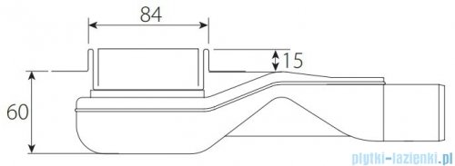 Wiper New Premium Black Glass Odpływ liniowy z kołnierzem 60 cm poler syfon snake 500.0383.01.060