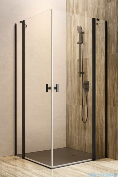 Radaway Nes 8 Black KDD II kabina walk in 100cm prawa czarny mat/szkło przejrzyste 10085100-54-01R
