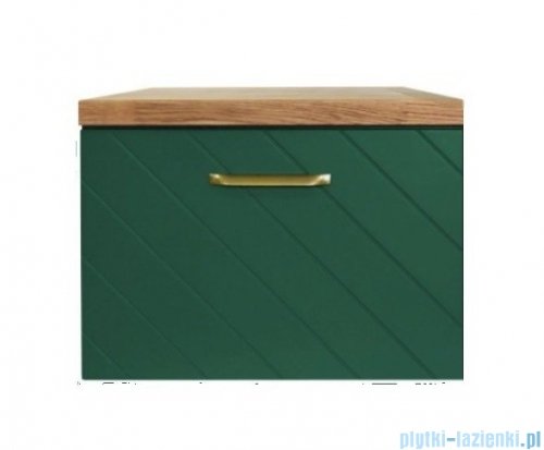 Besco Floo szafka podumywalkowa lewa 60x50x40cm zielona, uchwyt czarny SUF-654-ZCL