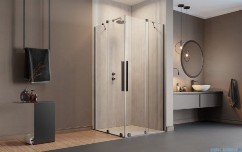 Radaway Furo Brushed GunMetal KDD kabina 80x100cm  szczotkowany grafit 10105080-92-01L/10105100-92-01R