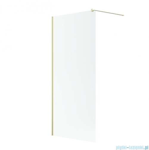 Radaway Modo New II Brushed Light Gold kabina Walk-in 90x200 szczotkowane jasne złoto szkło przejrzyste 389094-98-01